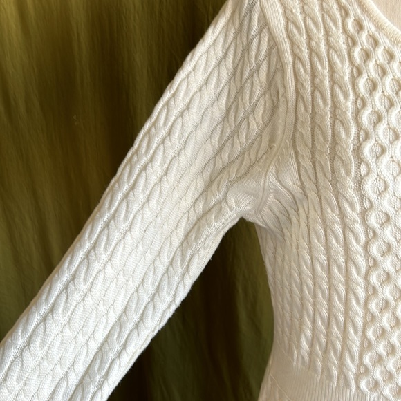 Calvin Klein Cable Knit Sweater Dress - Picture 4 of 9